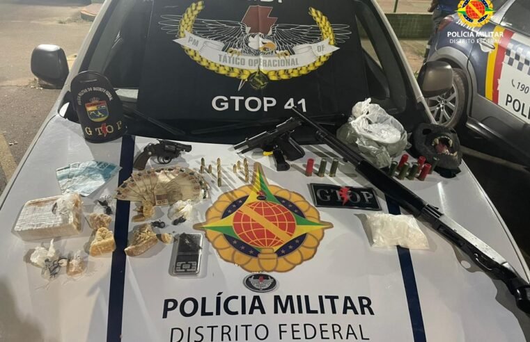 PMDF prende irmãos por tráfico de drogas, porte de arma e receptação em São Sebastião