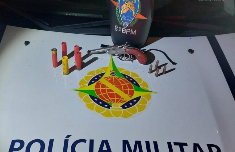 Homem é preso pela PMDF por porte de arma e disparo em via pública em Ceilândia