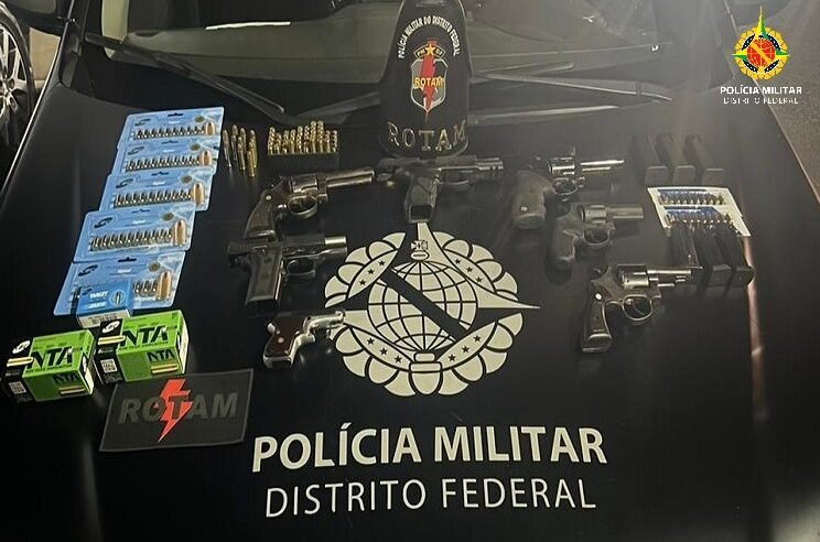 PMDF apreende 11 armas de fogo em 12h no DF