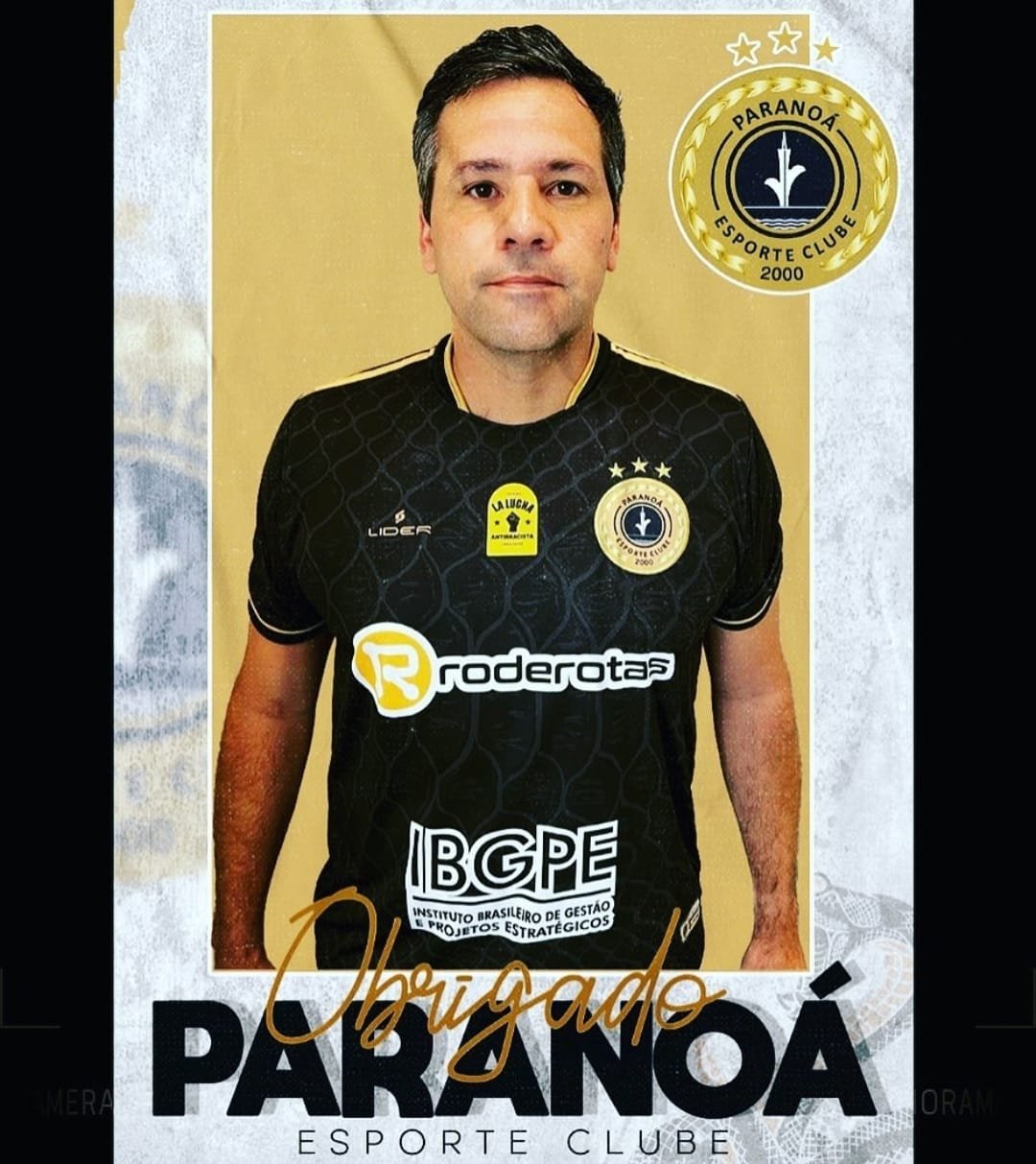 Diretor de Futebol do Paranoá Esporte Clube, Luís Felipe, anuncia sua saída do clube