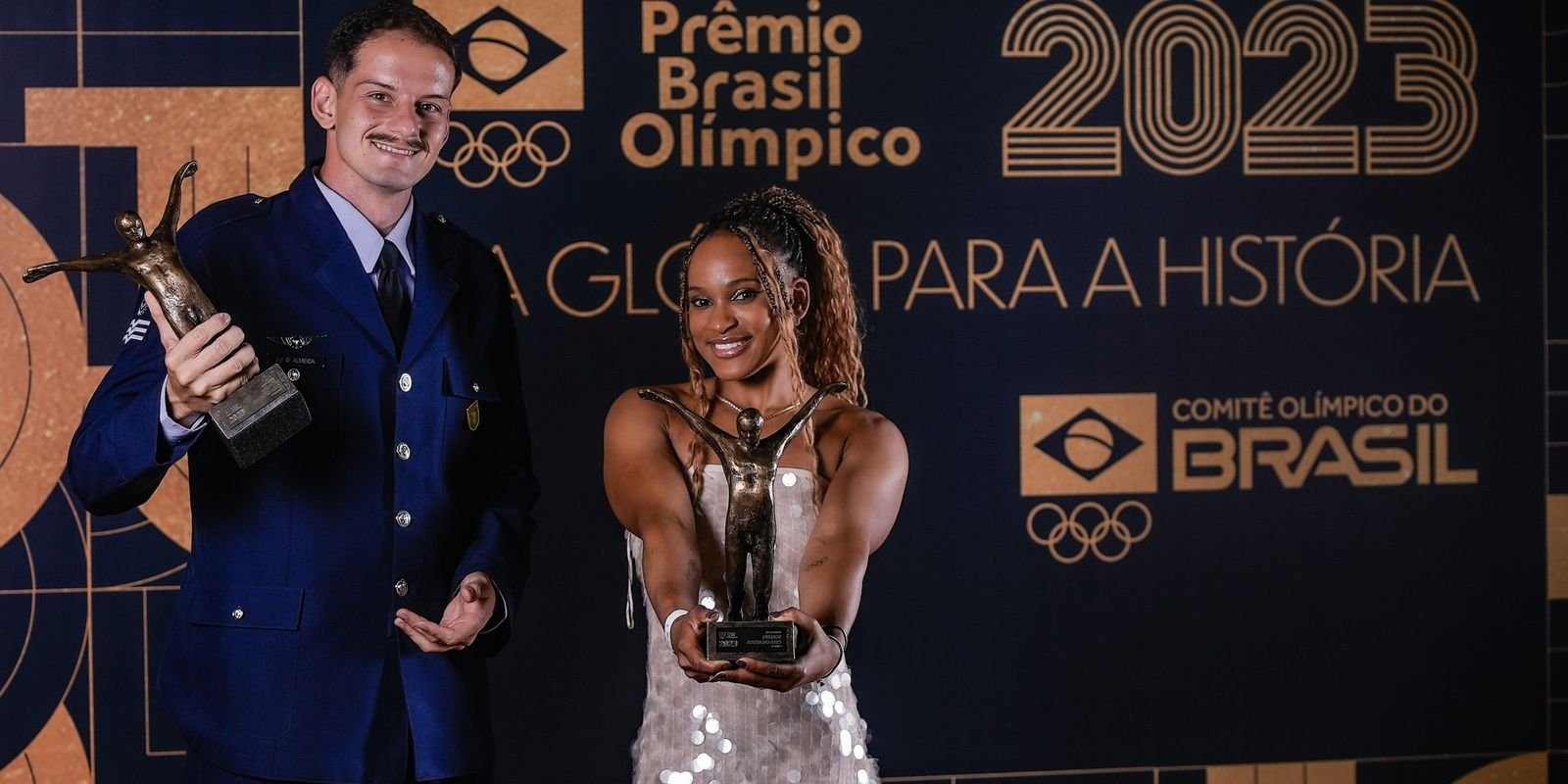 Prêmio Brasil Olímpico coroa Rebeca Andrade e Marcus D'Almeida