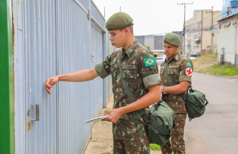 Ação de militares nas ruas contra a dengue começa por Samambaia e Ceilândia
