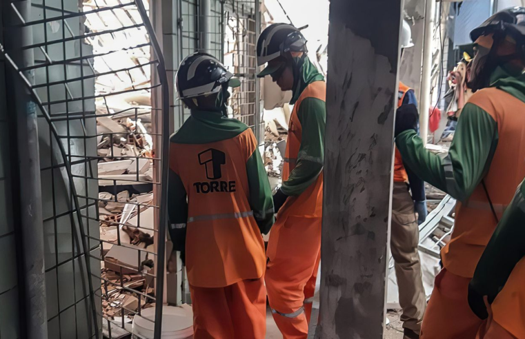 Sobe para cinco total de mortos em desabamento em Aracaju