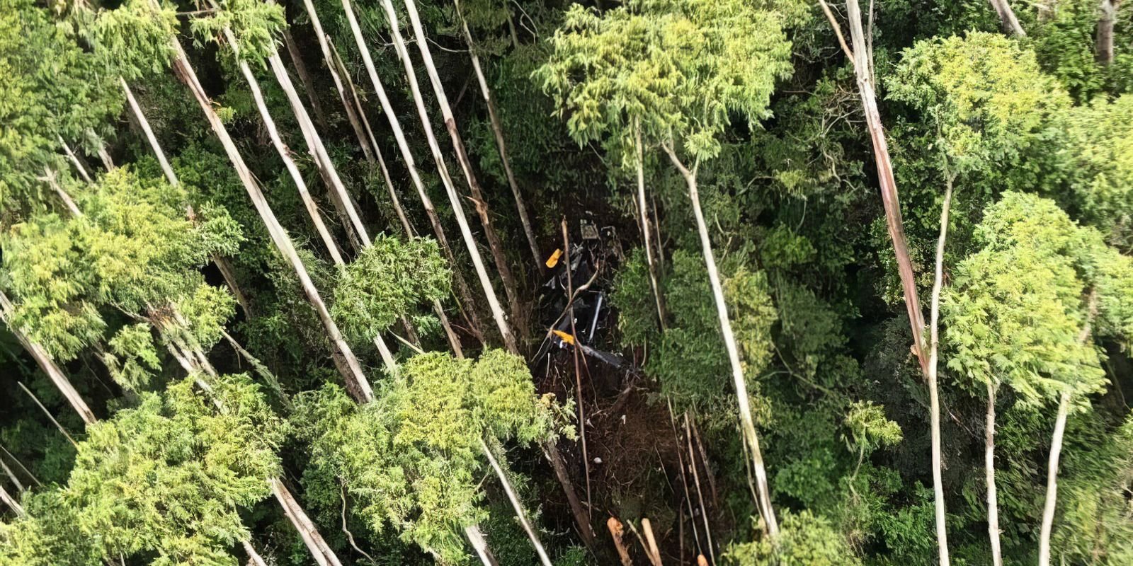 FAB encerra ocorrência sobre helicóptero encontrado em Paraibuna