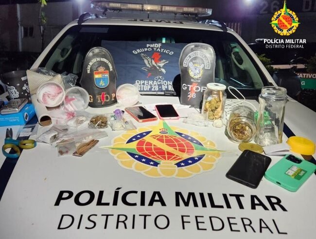 PMDF prende dupla por tráfico de drogas e localiza mulher foragida da Justiça