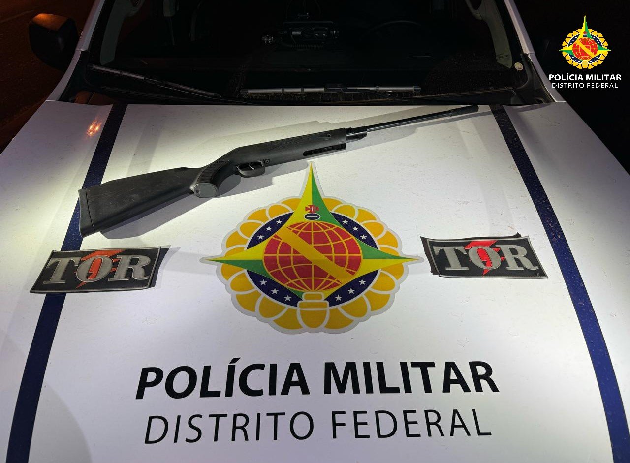 PMDF apreende espingarda na Asa Norte