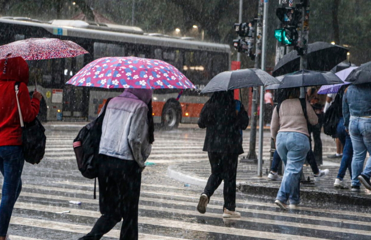 Inmet prevê chuva intensa e vento forte em várias regiões do país