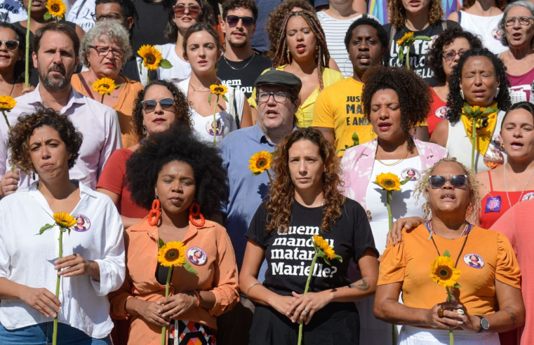 Ato na Cinelândia lembra seis anos da morte de Marielle Franco