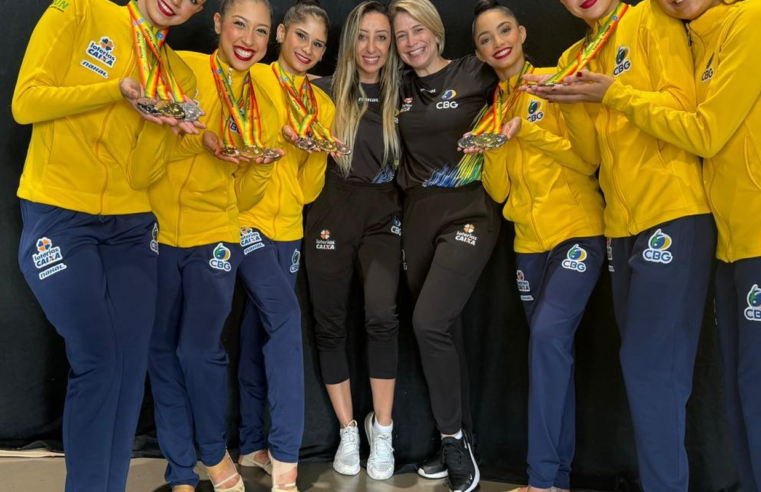 Ginástica Rítmica fatura 1º ouro de 2024 em etapa da Copa do Mundo