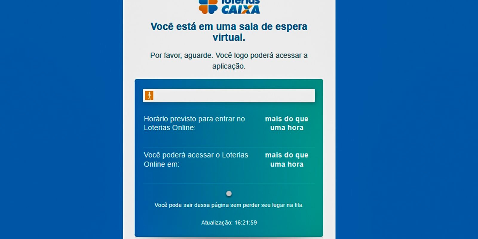 Mega da Virada: site Loterias Caixa tem fila de espera para apostar