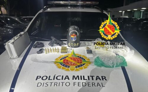 PMDF apreende pistola, munições e 1,4 kg de cocaína no Sol Nascente