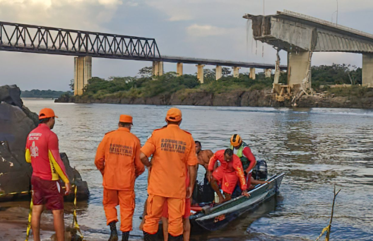 Marinha retoma busca por vítimas de queda de ponte entre MA e TO