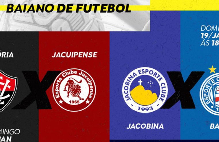 Dois jogos do Campeonato Baiano serão transmitidos pela TV Brasil