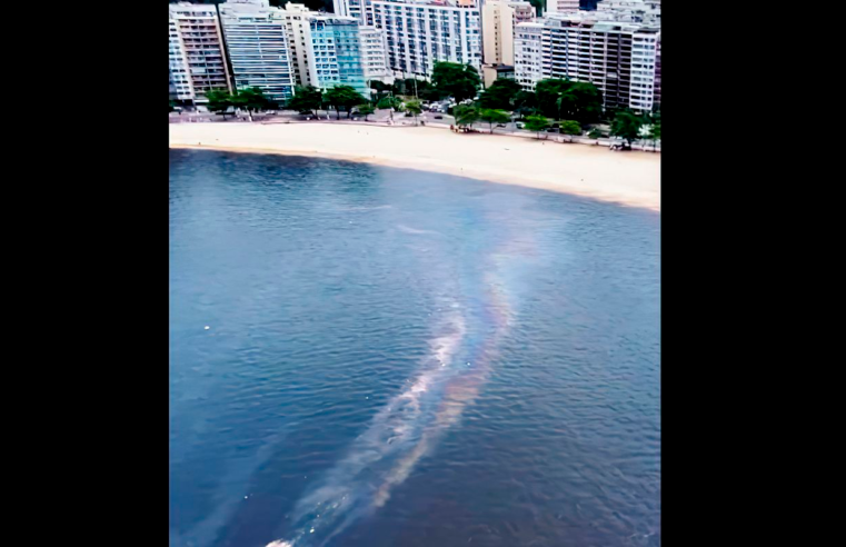 Secretaria identifica navio que derramou óleo na Baía de Guanabara