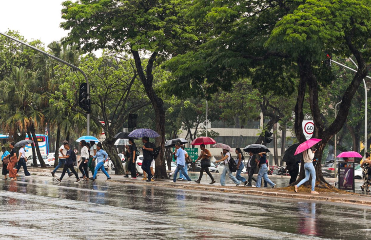 Inmet alerta para chuvas em grande parte do país
