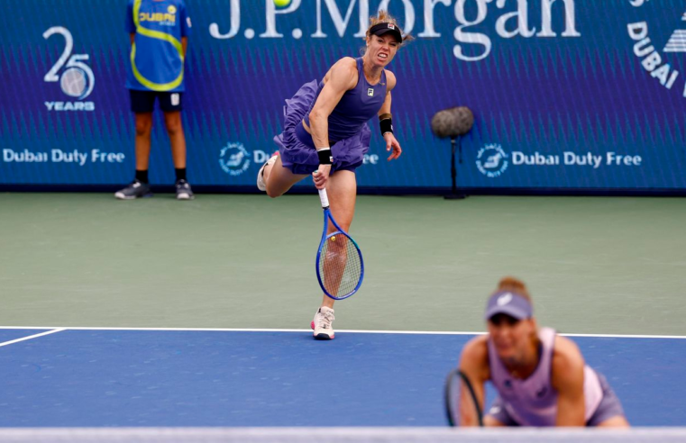 Duplas de Bia Haddad e de Luisa Stefani caem no WTA de Dubai