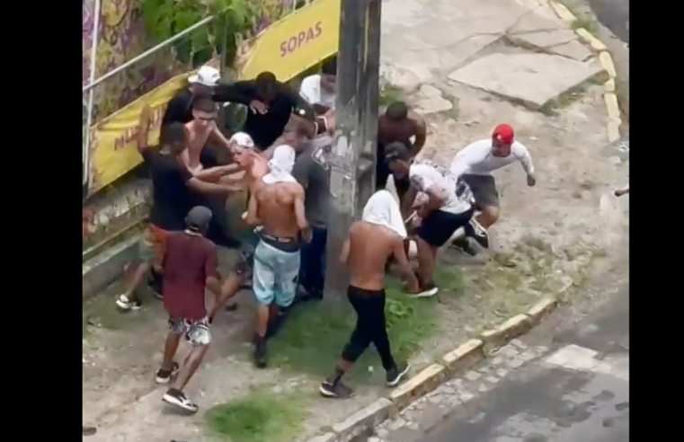 Uma pessoa permanece internada, após briga de torcidas no Recife