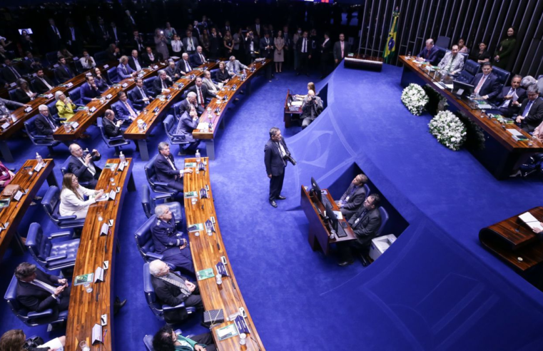 Em meio ao PL da Anistia, Senado homenageia redemocratização do Brasil