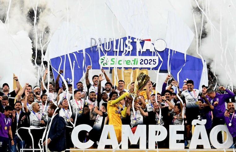Corinthians quebra jejum e fatura em casa o 31º título do Paulistão