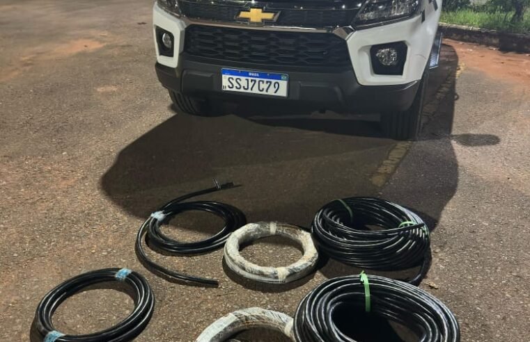 PMDF apreende cabos elétricos furtados e prende dupla em Samambaia