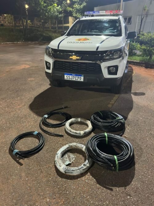 PMDF apreende cabos elétricos furtados e prende dupla em Samambaia