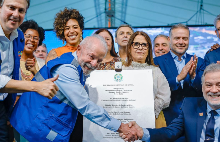 Lula inaugura prédios da UFF e anuncia edital para cursinhos populares