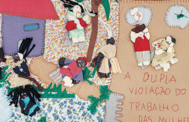 Mulheres mostram trabalhos que denunciam violações de direitos humanos