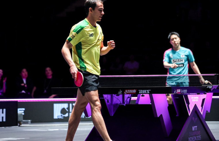 Calderano avança no WTT Champions após revanche sobre sul-coreano