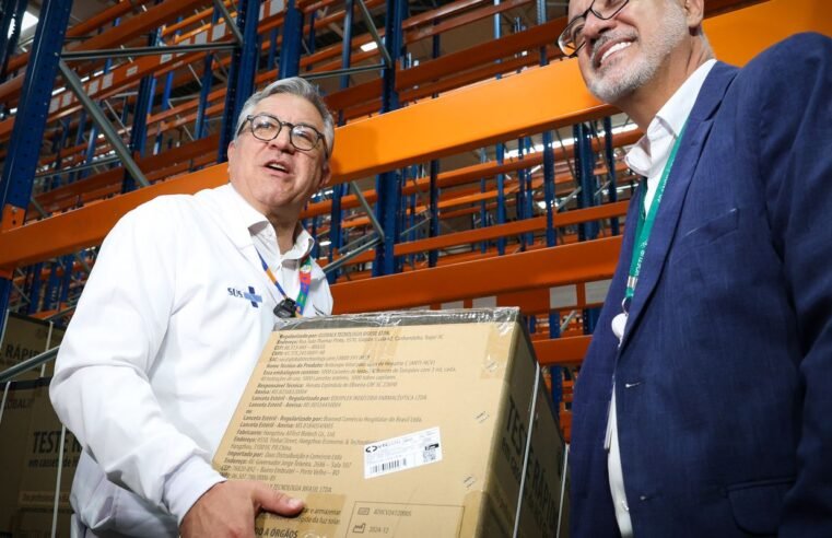 Ministério da Saúde recebe 1,3 milhão de vacinas contra a Covid-19