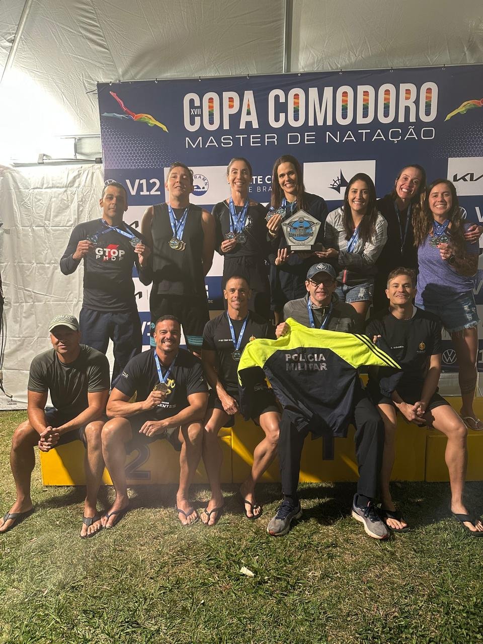 Equipe de Natação PMDF é destaque e conquista liderança entre equipes pequenas na Copa Comodoro