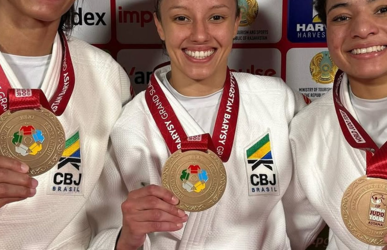 Brasileiras garantem três bronzes em 1º dia de Grand Slam de Judô