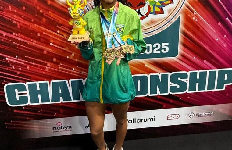 Carioca de 14 anos conquista Mundial sub-17 de levantamento de peso