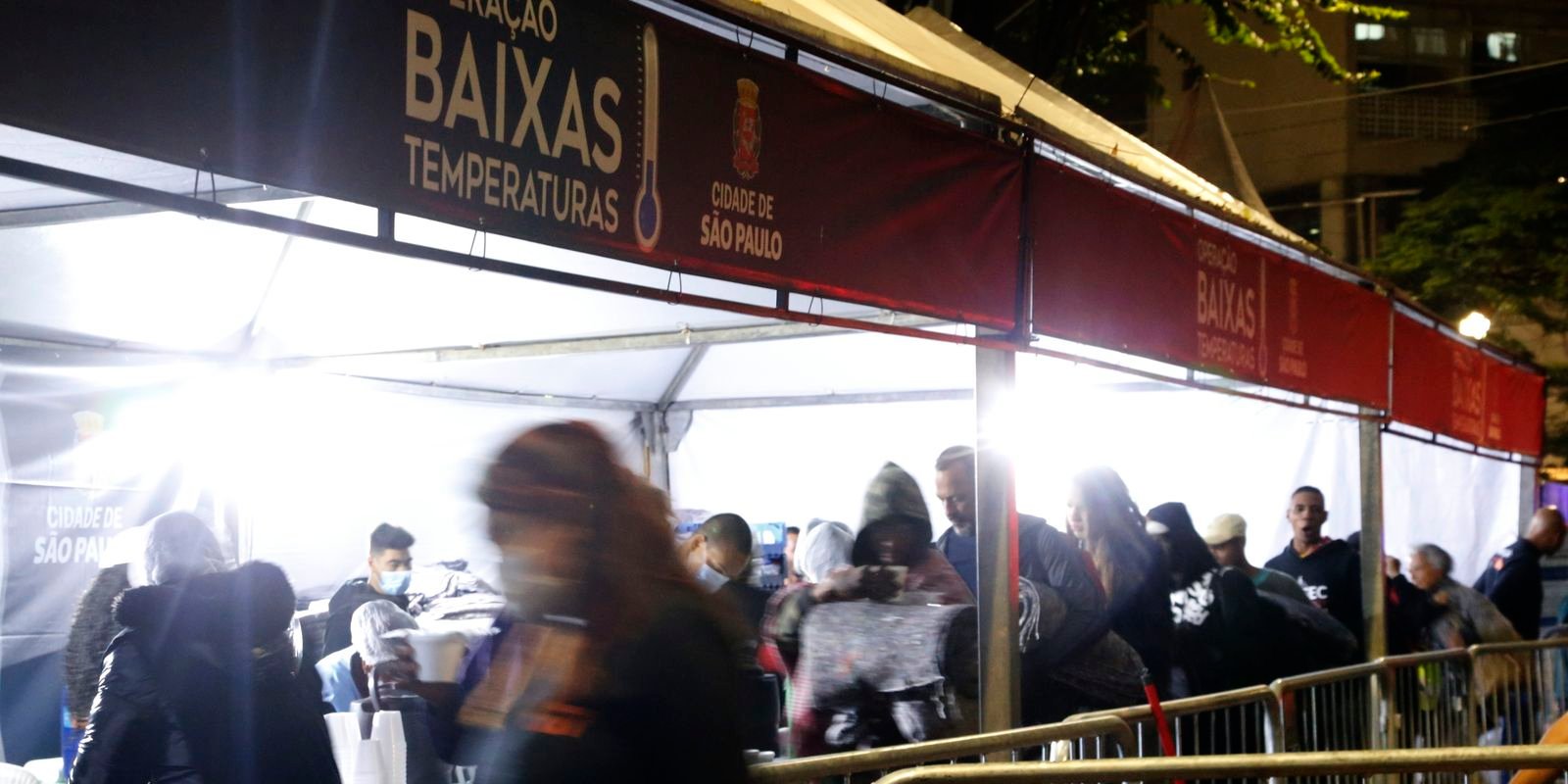 Com o frio, SP aciona operação para pessoas em situação de rua