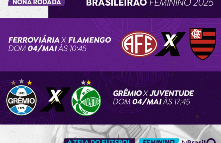 TV Brasil transmite dois jogos do Brasileirão Feminino neste domingo