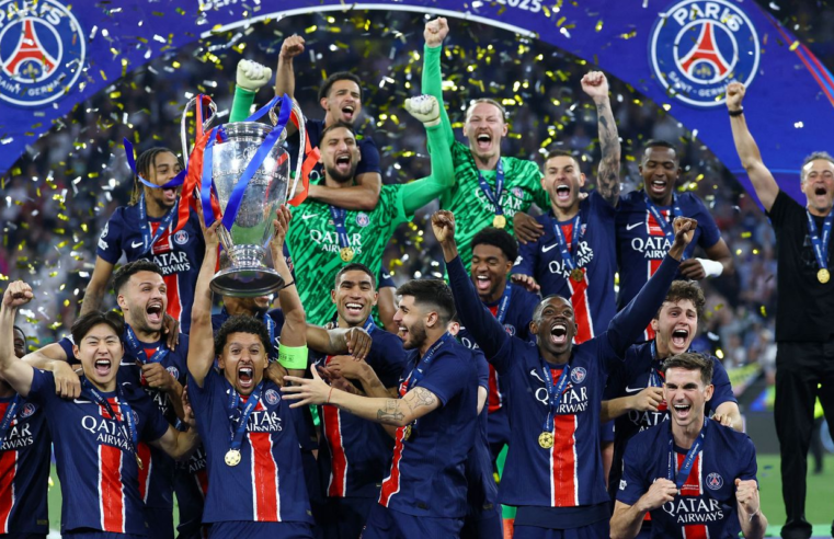 Volta por cima e título inédito: PSG é o novo dono do futebol europeu