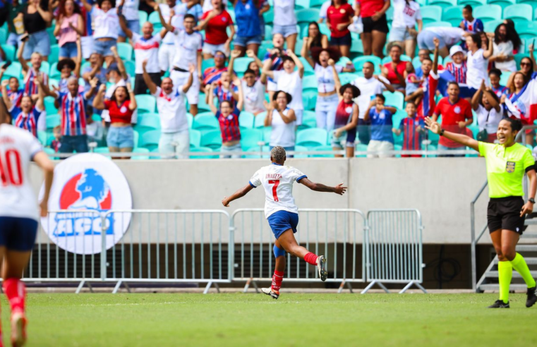 Rhaizza marca três e Bahia derrota Ferroviária no Brasileiro feminino