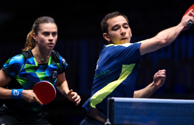 Hugo Calderano e Bruna Takahashi vão à final de torneio na Eslovênia