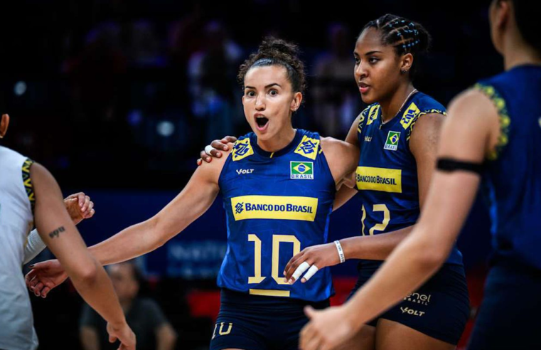 Ana Cristina lidera vitória brasileira pela Liga das Nações de vôlei