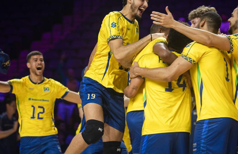 Seleção brasileira assume liderança da Liga das Nações de Vôlei