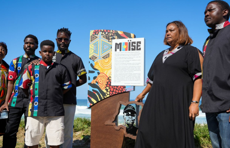 Memorial na Barra da Tijuca homenageia congolês Moïse, morto em 2022