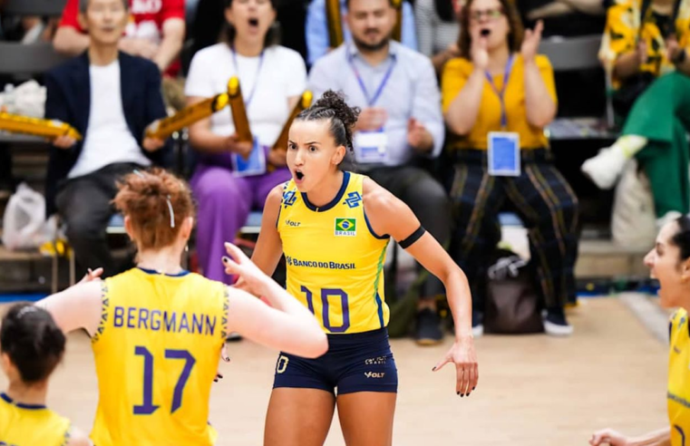 Liga das Nações de Vôlei: Brasil vence Polônia e assume vice-liderança
