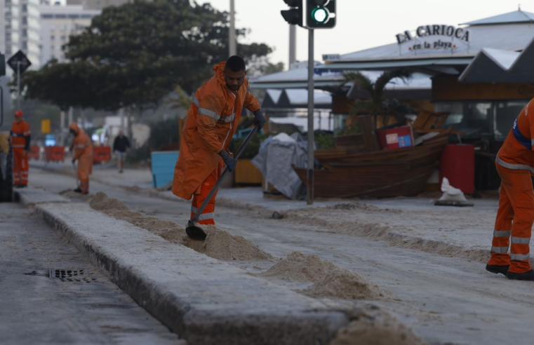 Após ondas gigantes, cinco pinguins aparecem mortos na orla do Rio