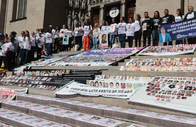 Ato em SP lança movimento de famílias em busca de desaparecidos