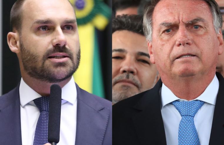 Em mensagem obtida pela PF, Eduardo Bolsonaro chama o pai de ingrato