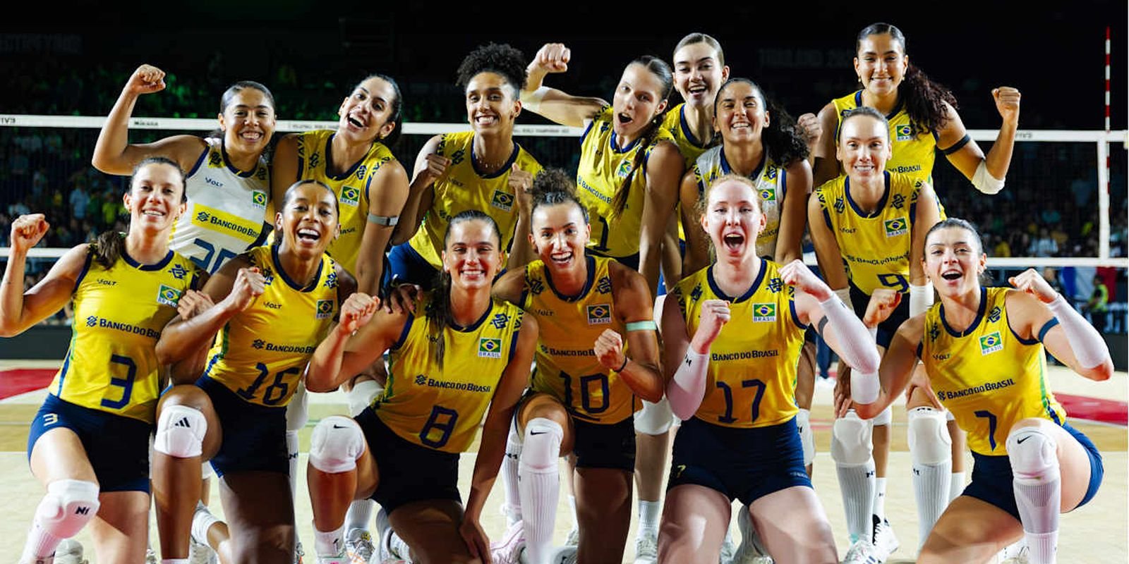 Vôlei: Brasil permanece com 100% de aproveitamento no Mundial