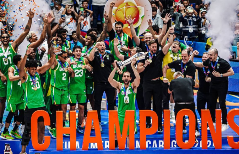 Brasil é campeão da AmeriCup de basquete após 16 anos de jejum