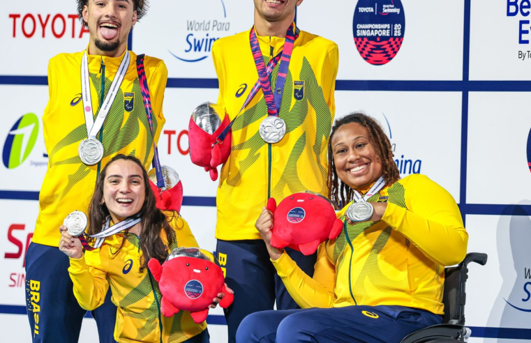 Brasil chega a 12 medalhas no Mundial de Natação Paralímpica