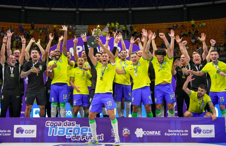 Brasil conquista a Copa das Nações de Futsal