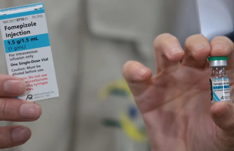 Brasil recebe 2,5 mil unidades de fomepizol, antídoto contra metanol
