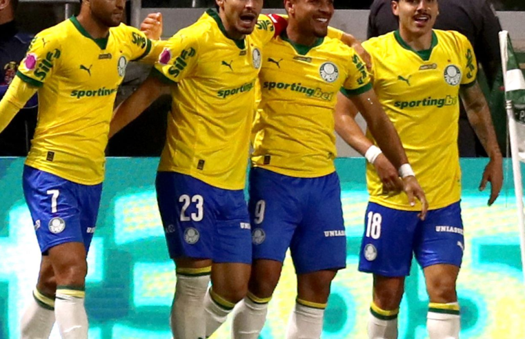 Brasileiro: Palmeiras goleia Bragantino e permanece com folga na ponta